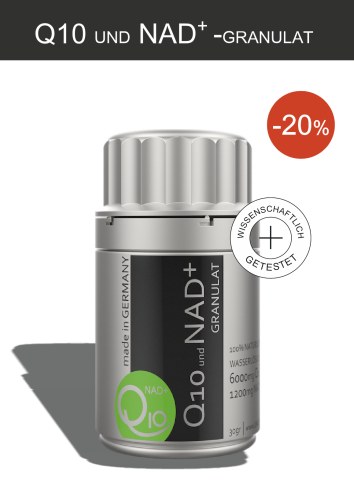 Q10-GRANULAT und NAD+ -20%